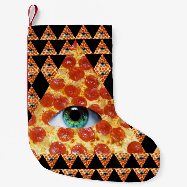 Illuminati Pizza Kleiner Weihnachtsstrumpf (Vorderseite)