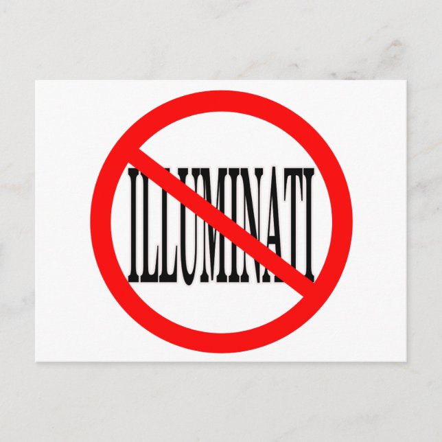 Illuminati Postkarte (Vorderseite)