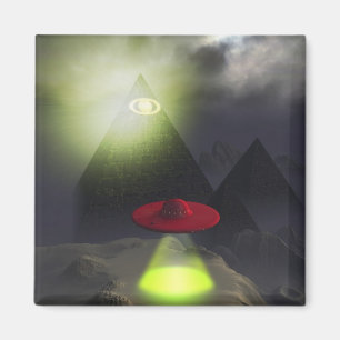 Illuminati Pyramid und UFO Magnet