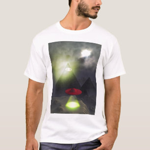 Illuminati Pyramide und UFO-Shirt T-Shirt