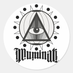Illuminati Runder Aufkleber