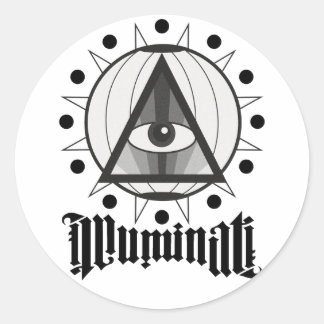 Illuminati Runder Aufkleber