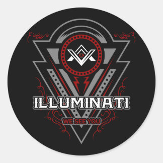 Illuminati sehen wir alle Augen Runder Aufkleber
