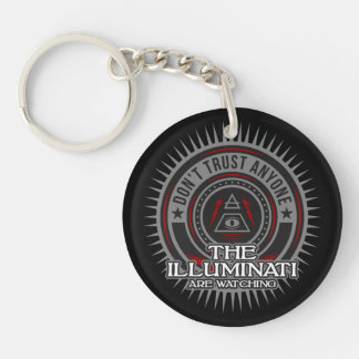 Illuminati sehen zu, wie sie niemandem vertrauen schlüsselanhänger