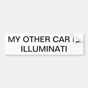 Illuminati Stoßdämpfer-Stock Autoaufkleber