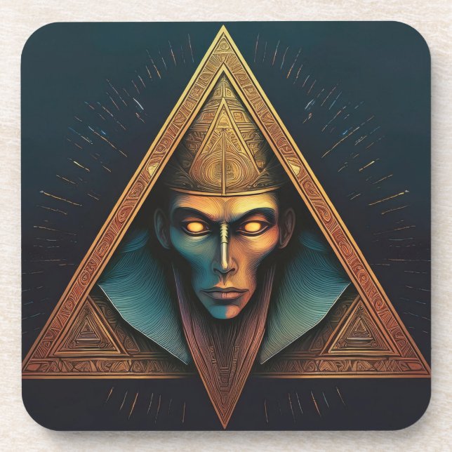 Illuminati Wall Wappen Getränkeuntersetzer (Vorderseite)