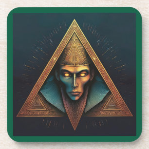 Illuminati Wall Wappen Getränkeuntersetzer