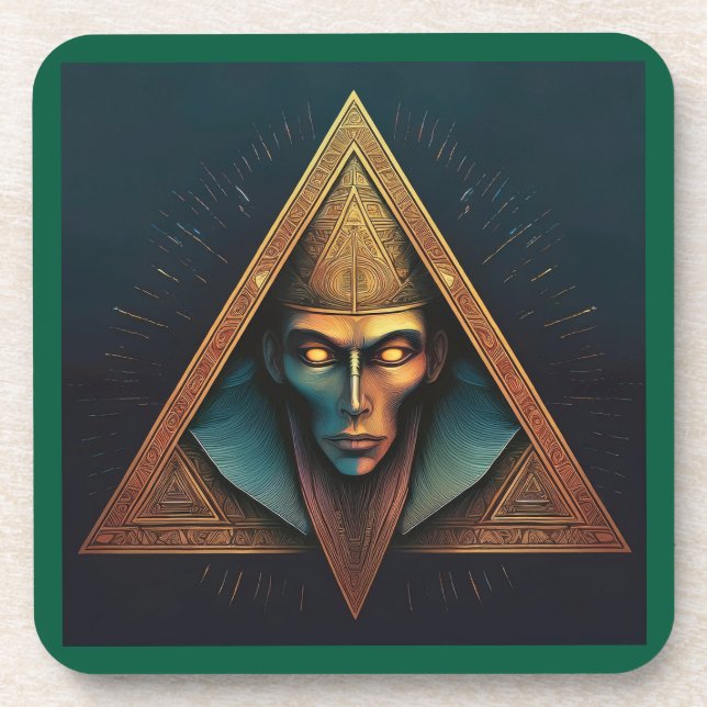 Illuminati Wall Wappen Getränkeuntersetzer (Vorderseite)