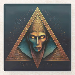 Illuminati Wall Wappen Glasuntersetzer