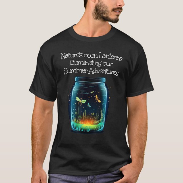 Illuminating summery Adventures with Fireflies T-Shirt (Vorderseite)
