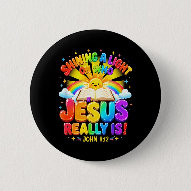 Illuminationsstation wirft ein Licht auf Jesus Button (Vorderseite)