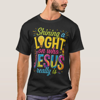 Illuminationsstation wirft ein Licht auf Jesus T-Shirt