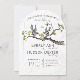 Illuminieren der Hochzeit von Yellow & Ultimate Gr Einladung