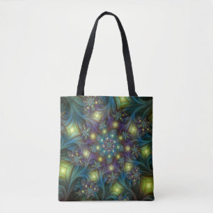 Illuminierte Abstrakte Shiny Aquamarines Lila Frak