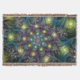 Illuminierte Abstrakte Shiny Aquamarines Lila Frak Decke