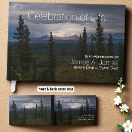 Illuminierte Berge Alaska Fotograf Gedenkstätte Gästebuch