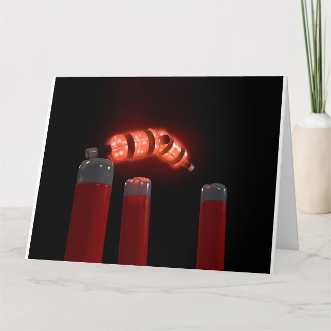 Illuminierte Cricket-Wicket-Stumps Karte (Vorderseite)