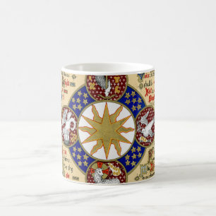 Illuminierte Handschrift die Epiphanie Kaffeetasse