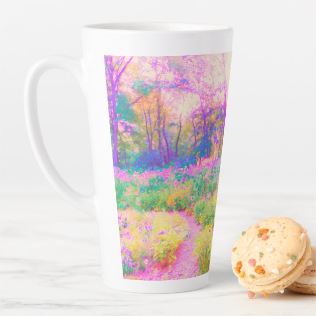Illuminierte Landschaft in Rosa und Korallengarten Milchtasse (Beispiel)