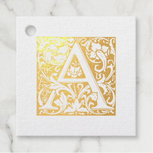 Illuminierte Letter A Monogram Wedding Anniversary Geschenkanhänger
