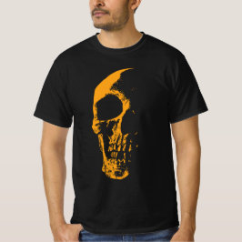 Illuminierte Skull Orange Paint Creation T-Shirt