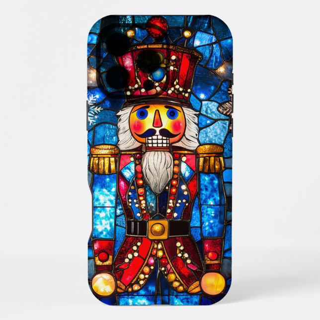 Illuminierter Glas-Nussknacker iPhone Hülle (Rückseite)