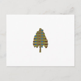 ILLUMINIERTER Revolvierender Baum: Grafik-Kunst-LO Postkarte