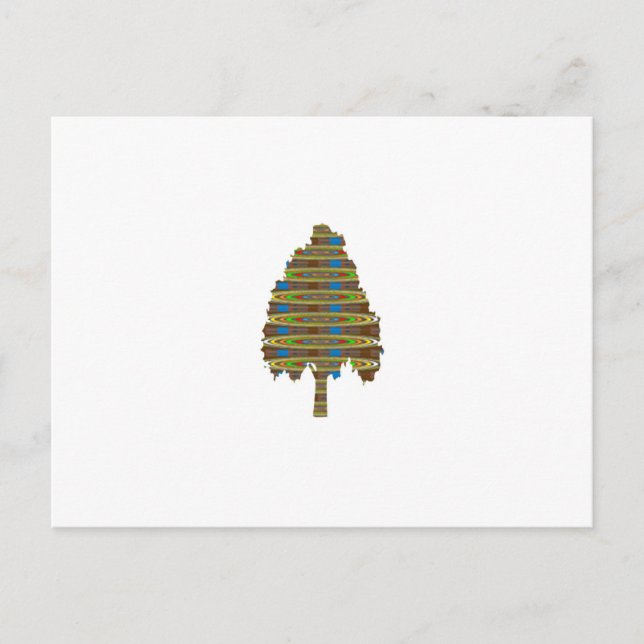 ILLUMINIERTER Revolvierender Baum: Grafik-Kunst-LO Postkarte (Vorderseite)