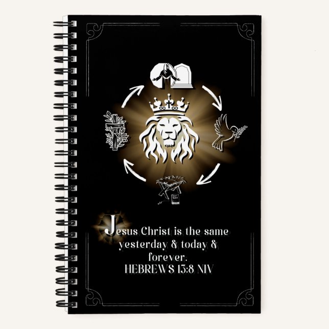 Illuminiertes Journal J Notizbuch (Vorderseite)