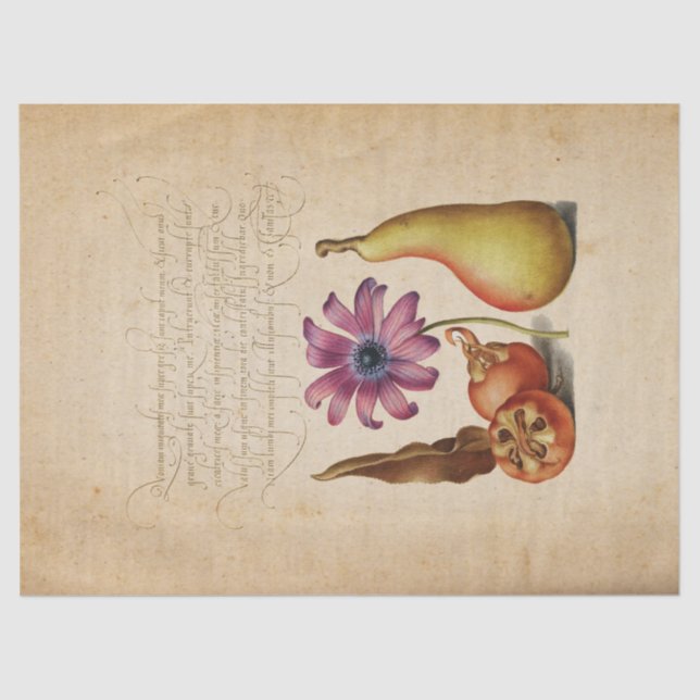 Illuminiertes Kalligraphiefachpapier Seidenpapier (Vorderseite)