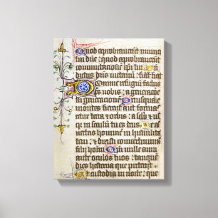 Illuminiertes Manuskript Leinwanddruck