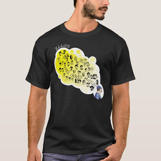ILLUS: Gefühl-guter Musik-T - Shirt (Vorderseite)