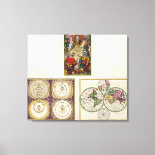 Illus Titelblatt-Sonnensystem, Charte vom Globo Leinwanddruck