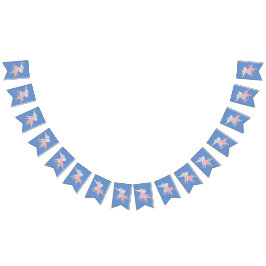 illusima Ballerina Elephant Blue Wimpelkette