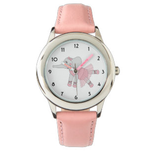 illusima Ballerina Elephant Pink Kids Watch Armbanduhr
