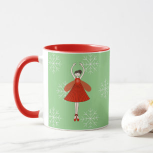 illusima Ballerina Fee Weihnachten Schneeflocken T Tasse
