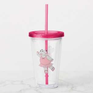 illusima Ballerina Hippo Acryltrinkbecher