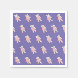 illusima Ballerina Hippo Lila Serviette