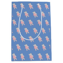 illusima Ballerina Hippo Muster Blau