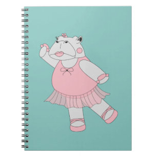 illusima Ballerina Hippo Notizblock