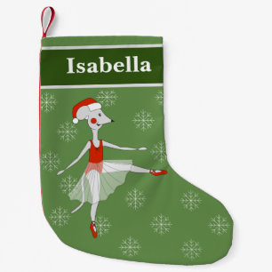 illusima Ballerina Maus Weihnachten Schneeflocken Kleiner Weihnachtsstrumpf
