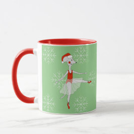 illusima Ballerina Maus Weihnachten Schneeflocken Tasse