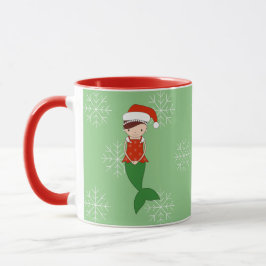 illusima Ballerina Mermaid Weihnachtsschneeflocken Tasse