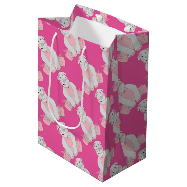 illusima Ballerina Rhino Mittlere Geschenktüte (Vorderseite Schrägansicht)