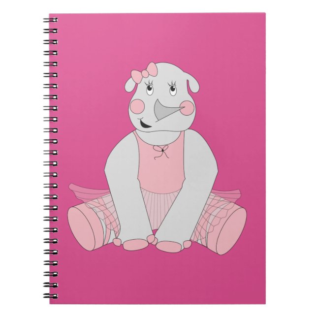 illusima Ballerina Rhino Notizblock (Vorderseite)