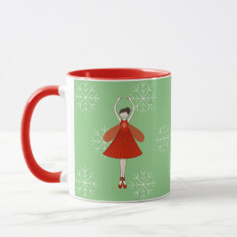 illusima Ballerina Weihnachten Schneeflocken Tasse