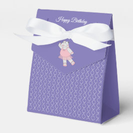 Illusima Ballet Hippo White Ribbon Geburtstagspart Geschenkschachtel