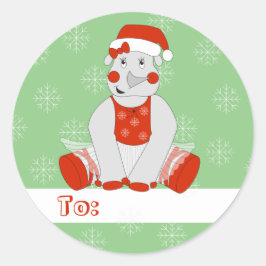 illusima Ballet Rhino Weihnachten Schneeflocken Gr Runder Aufkleber