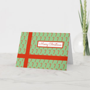 illusima Candy-Cane-Weihnachtslicht Grün Feiertagskarte
