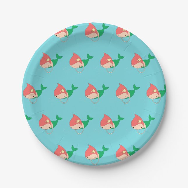 illusima Cotton Candy Mermaid Pappteller (Vorderseite)